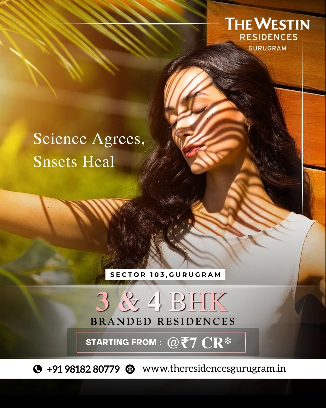 Studies say just 10–15 minutes of sunset exposure can naturally calm the nervous system, lower cortisol levels, and reset your sleep rhythm.
Now imagine that ritual… without stepping out of your home.
At Westin Residences Gurugram, every evening feels intentional. The skyline opens up over Dwarka Expressway, painting your living room in hues of gold, amber, and calm. It’s not just a view — it’s a daily wellness experience curated by design.
✨ Elevated residences with panoramic skyline views
✨ Branded living crafted for comfort and balance
✨ A lifestyle where luxury meets mindful living
Located in Sector 103 Gurugram, these residences redefine what it means to come home — not just to space, but to serenity.
Because sometimes, the most powerful luxury… is peace.
