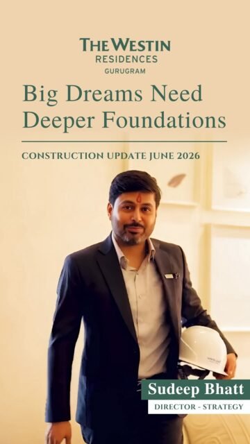 🏗️ Progress You Can See. Excellence You Can Trust.

Every landmark development begins with a vision, but it's consistent execution that brings it to life.

At Westin Residences Gurugram, every floor rising, every structure taking shape, and every milestone achieved reflects the commitment to delivering a world-class branded residential experience.

Developed by Whiteland Corporation and managed by Marriott International, this is where luxury living is steadily becoming reality.

Take a look at the latest construction progress and witness the journey of one of Gurugram's most anticipated residential addresses.

#WestinResidencesGurugram #WhitelandCorporation #ConstructionUpdate